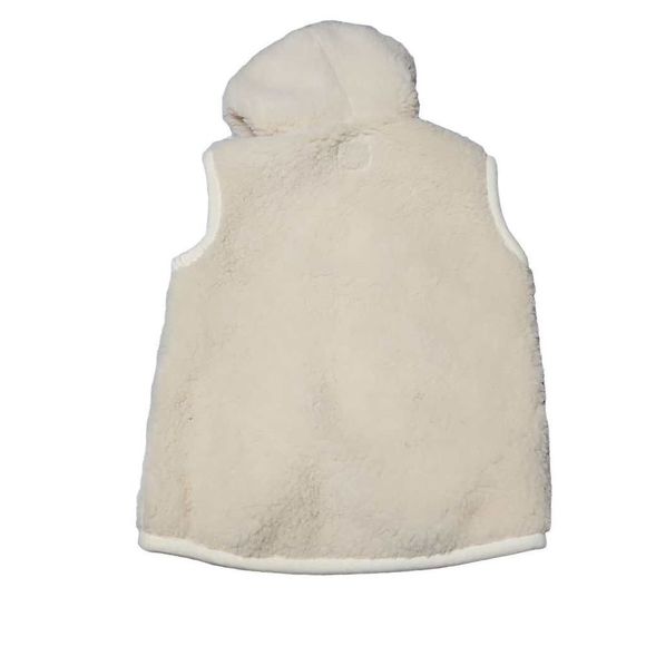 Coldbreaker wool pile animal ear hood full zip winter vest - Picture 2 of 6